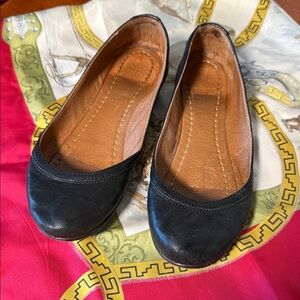 Frye Black Leather Flat